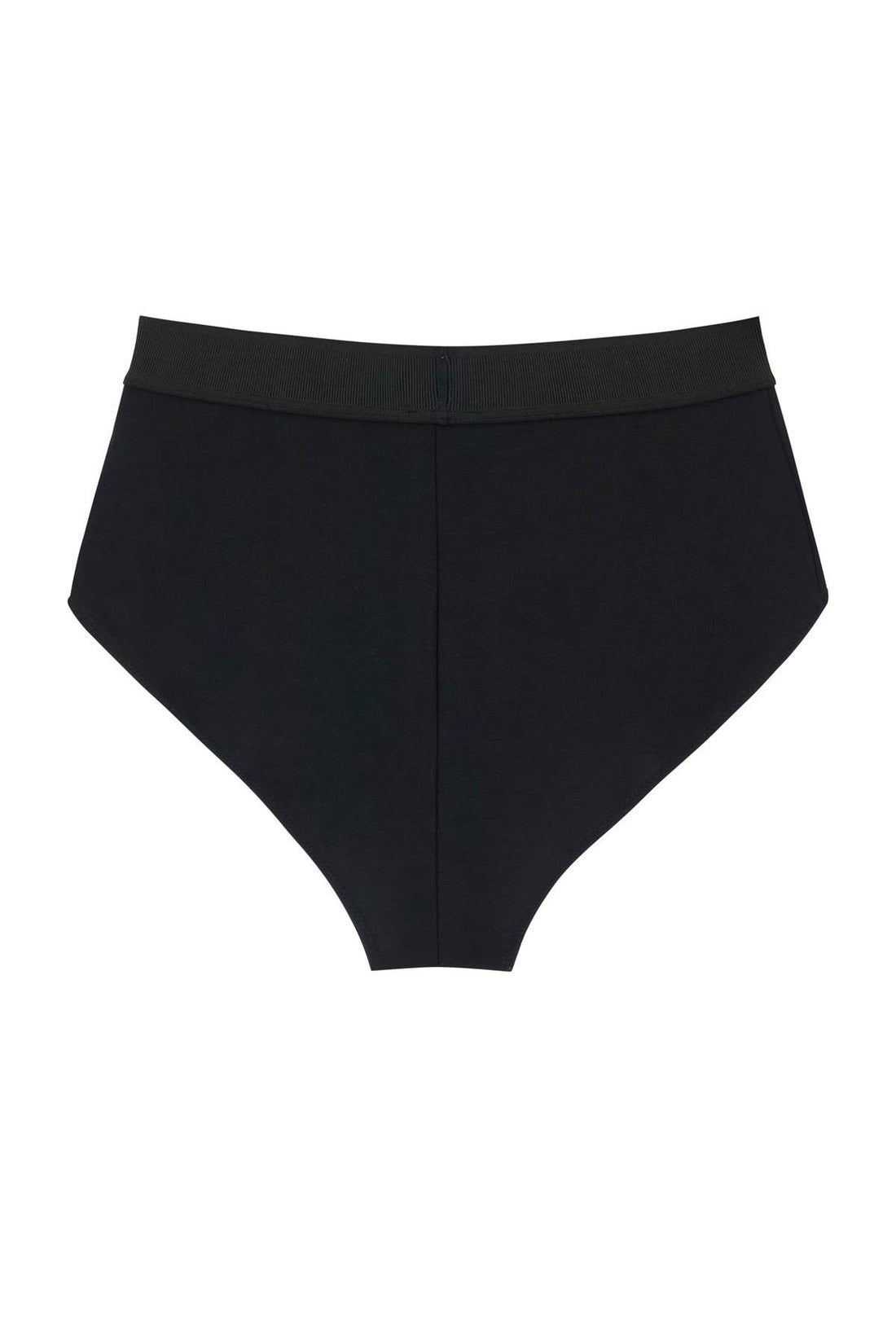 high-waisted underwear briefs with logo band