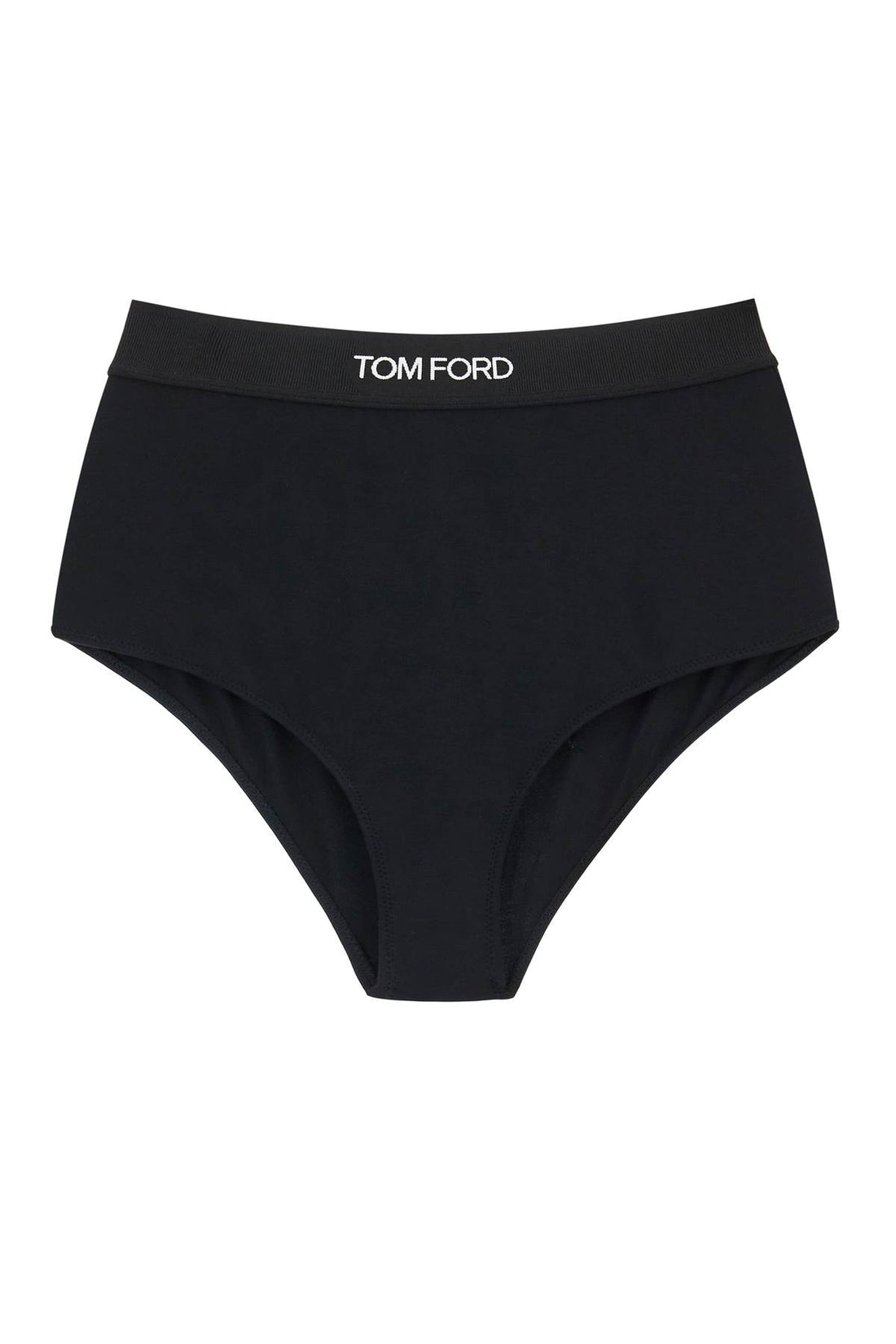 high-waisted underwear briefs with logo band