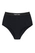 high-waisted underwear briefs with logo band