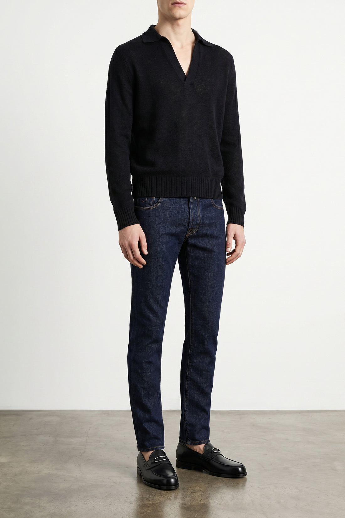 TOM FORD 50 cashmere and silk knit polo shirt
