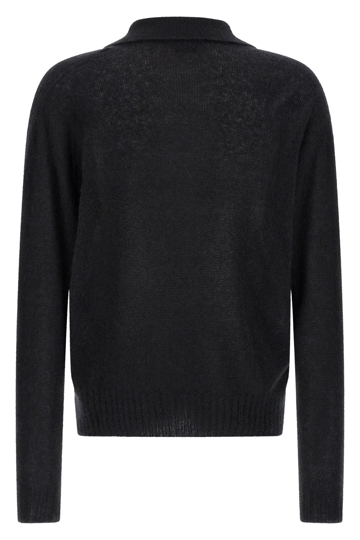 cashmere and silk knit polo shirt
