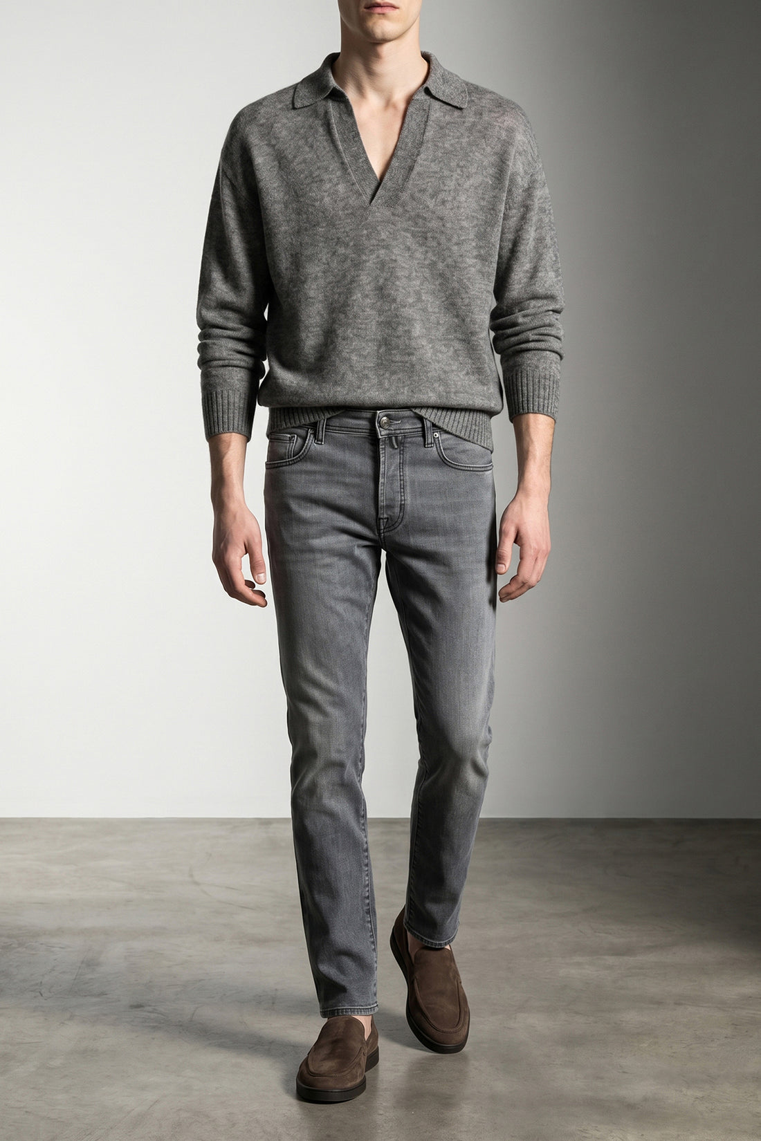 TOM FORD 54 cashmere and silk knit polo shirt