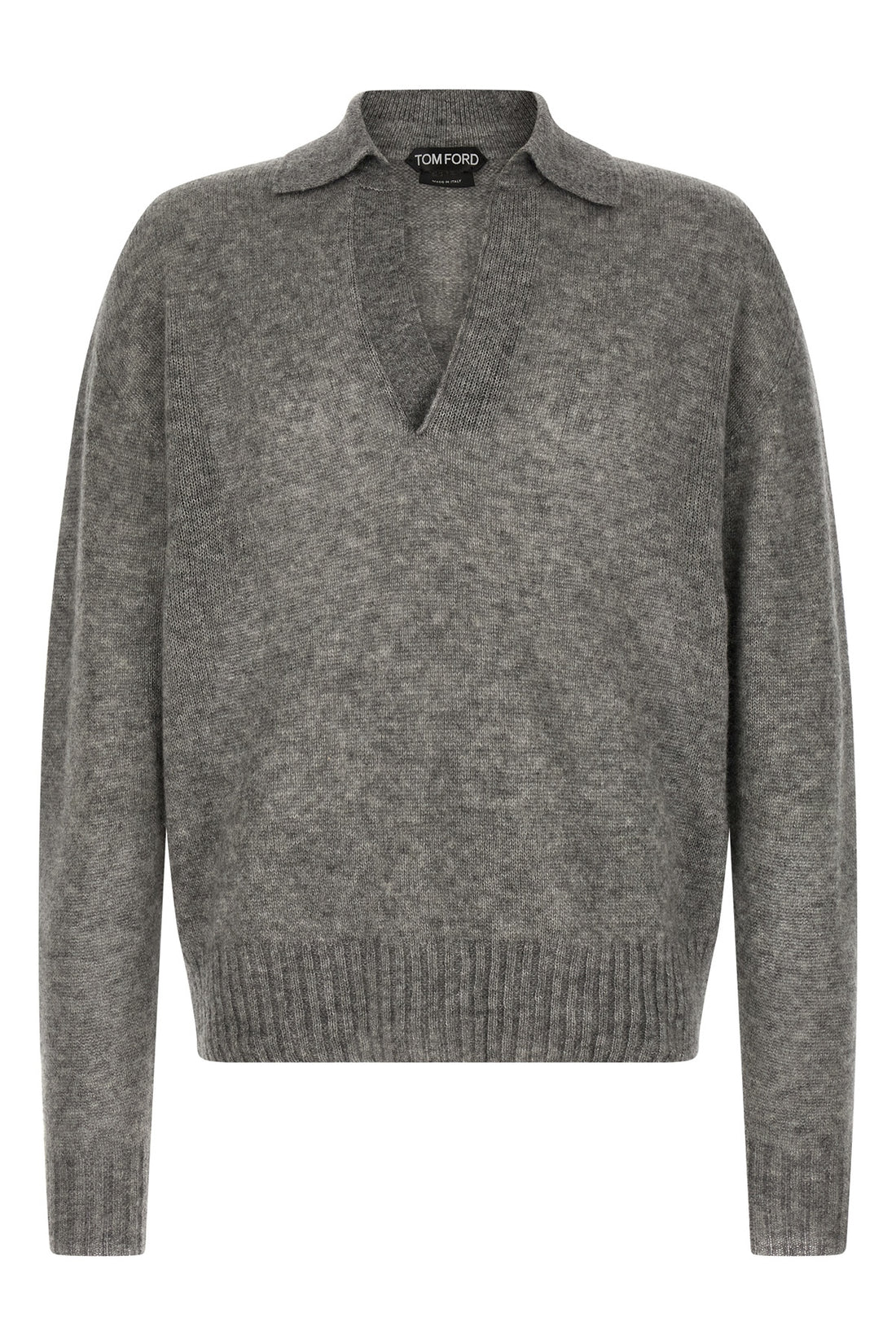 TOM FORD 54 cashmere and silk knit polo shirt