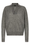 cashmere and silk knit polo shirt