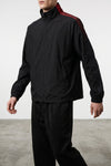 the y-3 gradient stripes sweatshirt in black technical taffeta