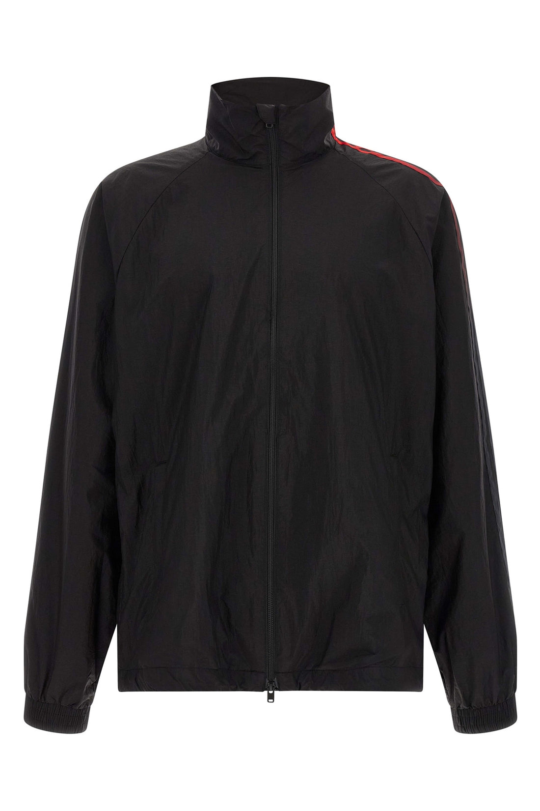Y-3 L the y-3 gradient stripes sweatshirt in black technical taffeta