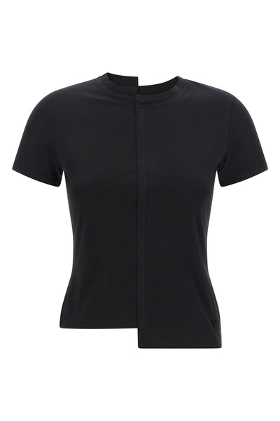 the y-3 fitted ss tee t-shirt redefines casual dress codes through an architectu