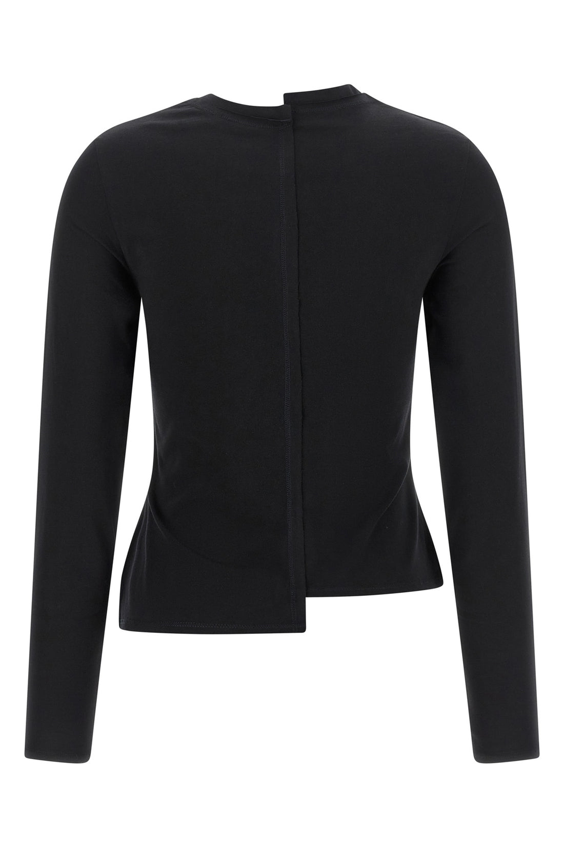 Y-3 M the t-shirt y-3 redefines the classic long-sleeved model through a deconstructed