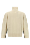 two tone wool blend sweater