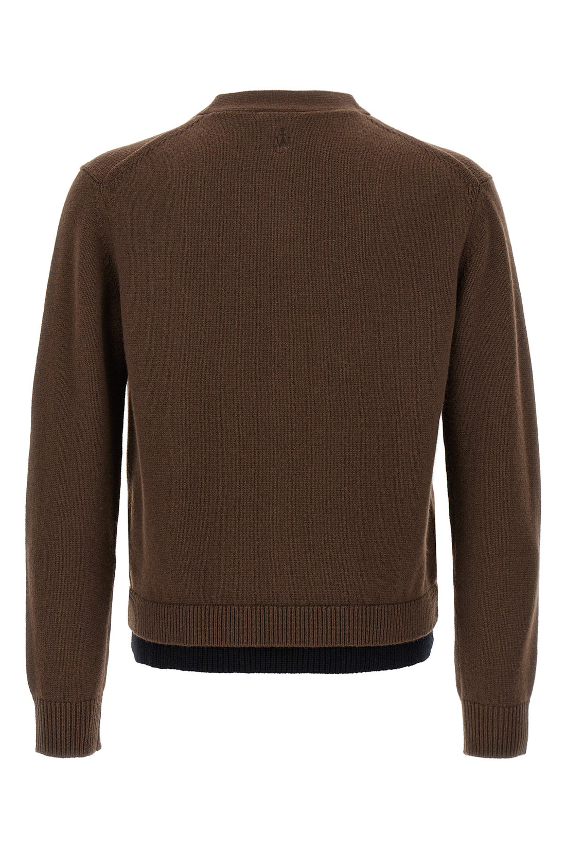 J.W.ANDERSON L contrast layered wool and cashmere blend cardigan