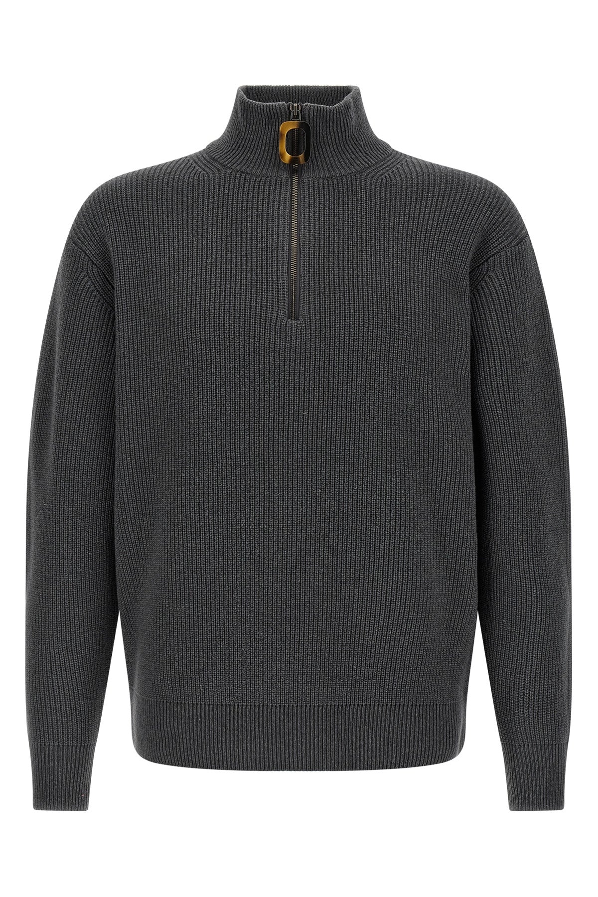wool and cotton knit medium weight yarn sweater