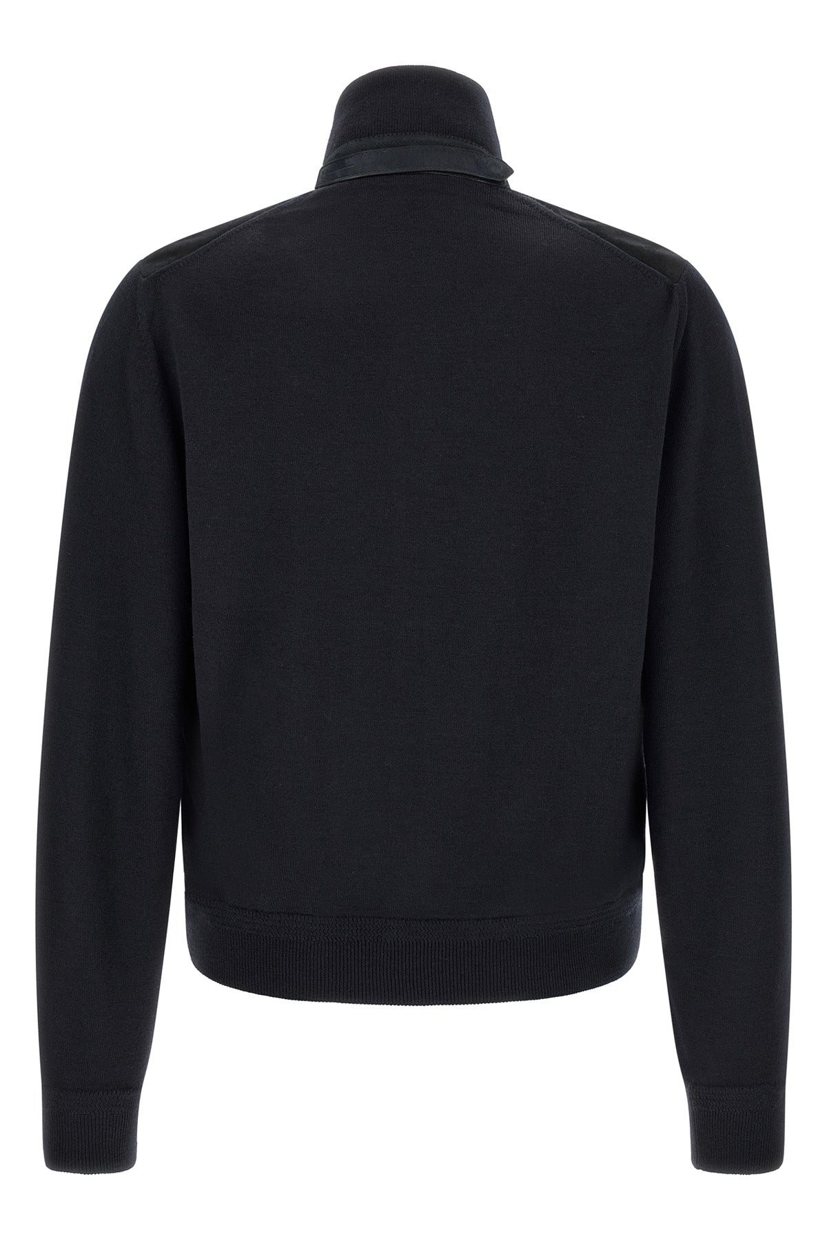 tom fords two-material cardigan
