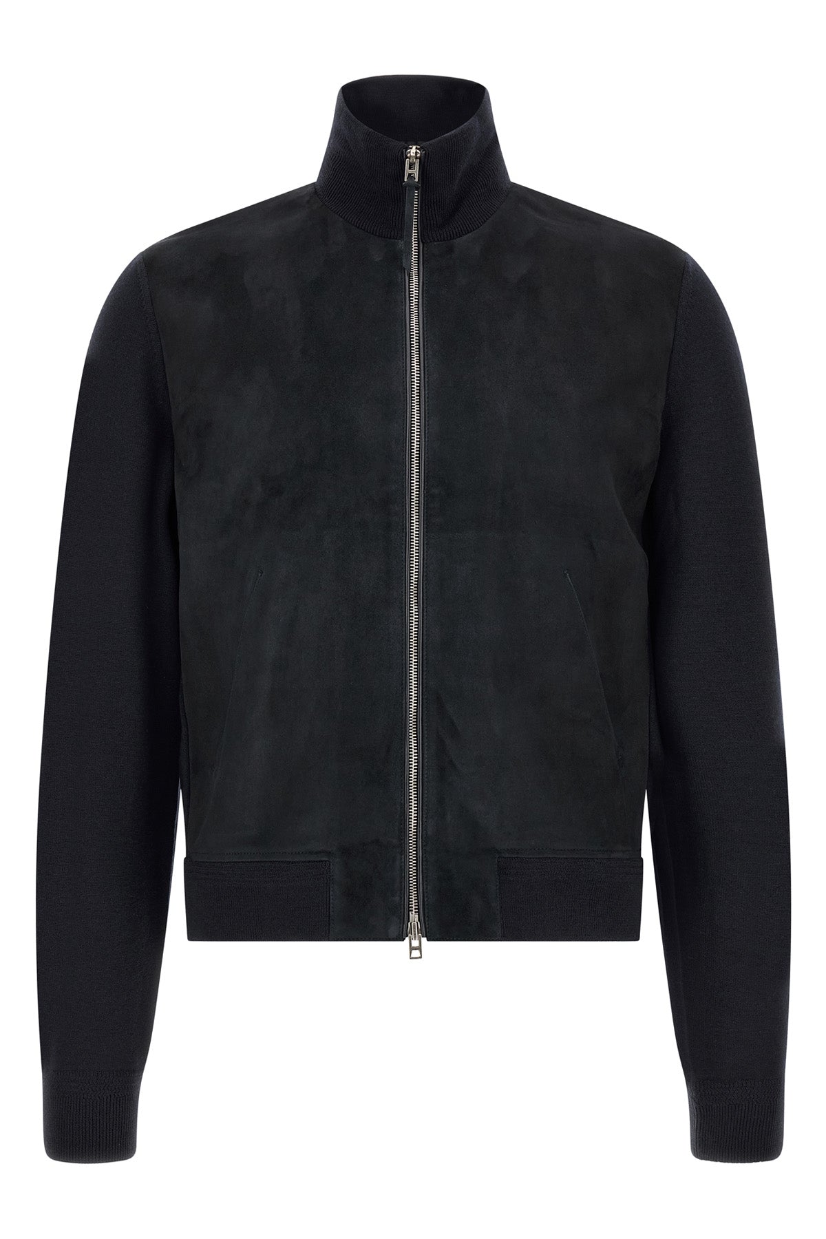 tom fords two-material cardigan