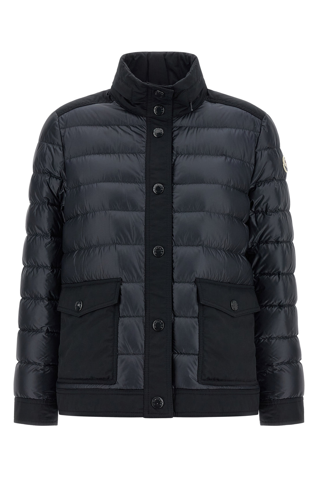 MONCLER 0 origan down jacket in quilted technical fabric