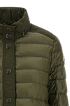 origan down jacket in quilted technical fabric