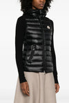 glygosse quilted and goose feather padded vest in saison longue