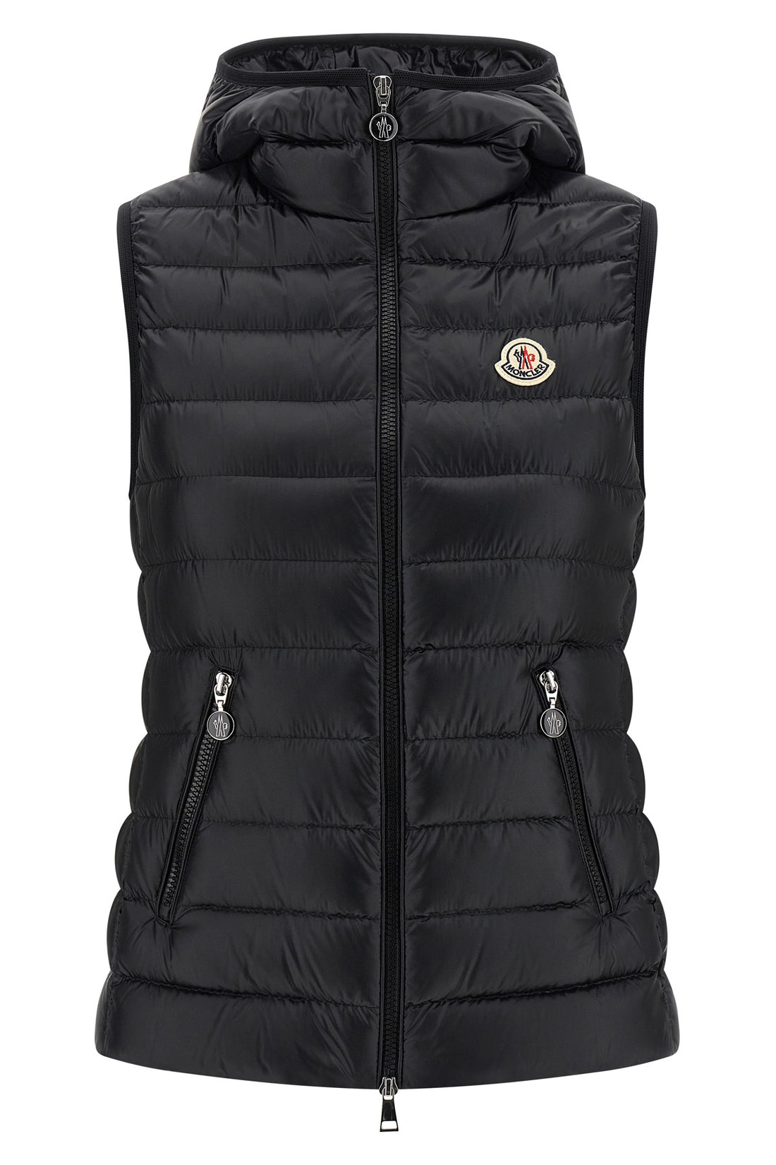 MONCLER 1 glygosse quilted and goose feather padded vest in saison longue
