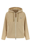 sarracenia hooded jacket in poplin-effect technical fabric