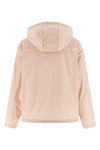 sarracenia hooded jacket in poplin-effect technical fabric