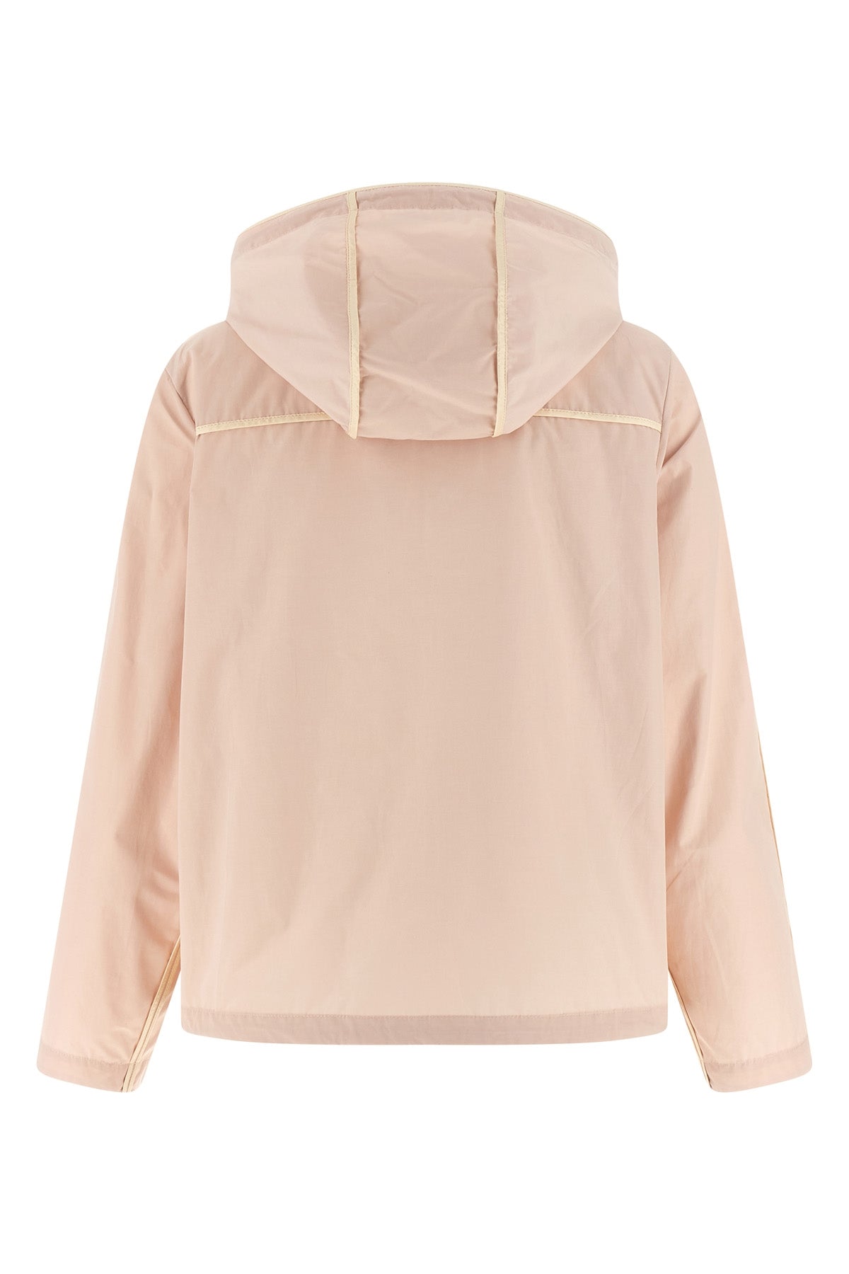 sarracenia hooded jacket in poplin-effect technical fabric