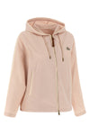 sarracenia hooded jacket in poplin-effect technical fabric