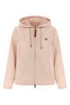 sarracenia hooded jacket in poplin-effect technical fabric