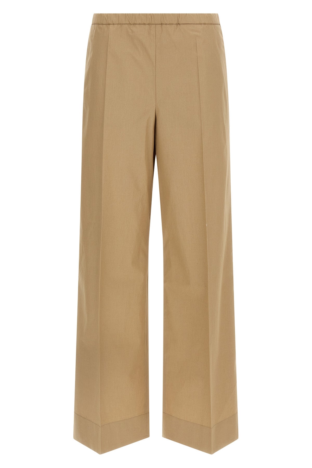 cool cotton poplin trousers