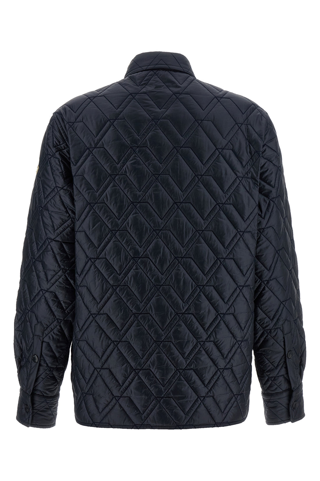 MONCLER 38 diamond quilted saison longue overshirt
