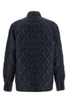 diamond quilted saison longue overshirt