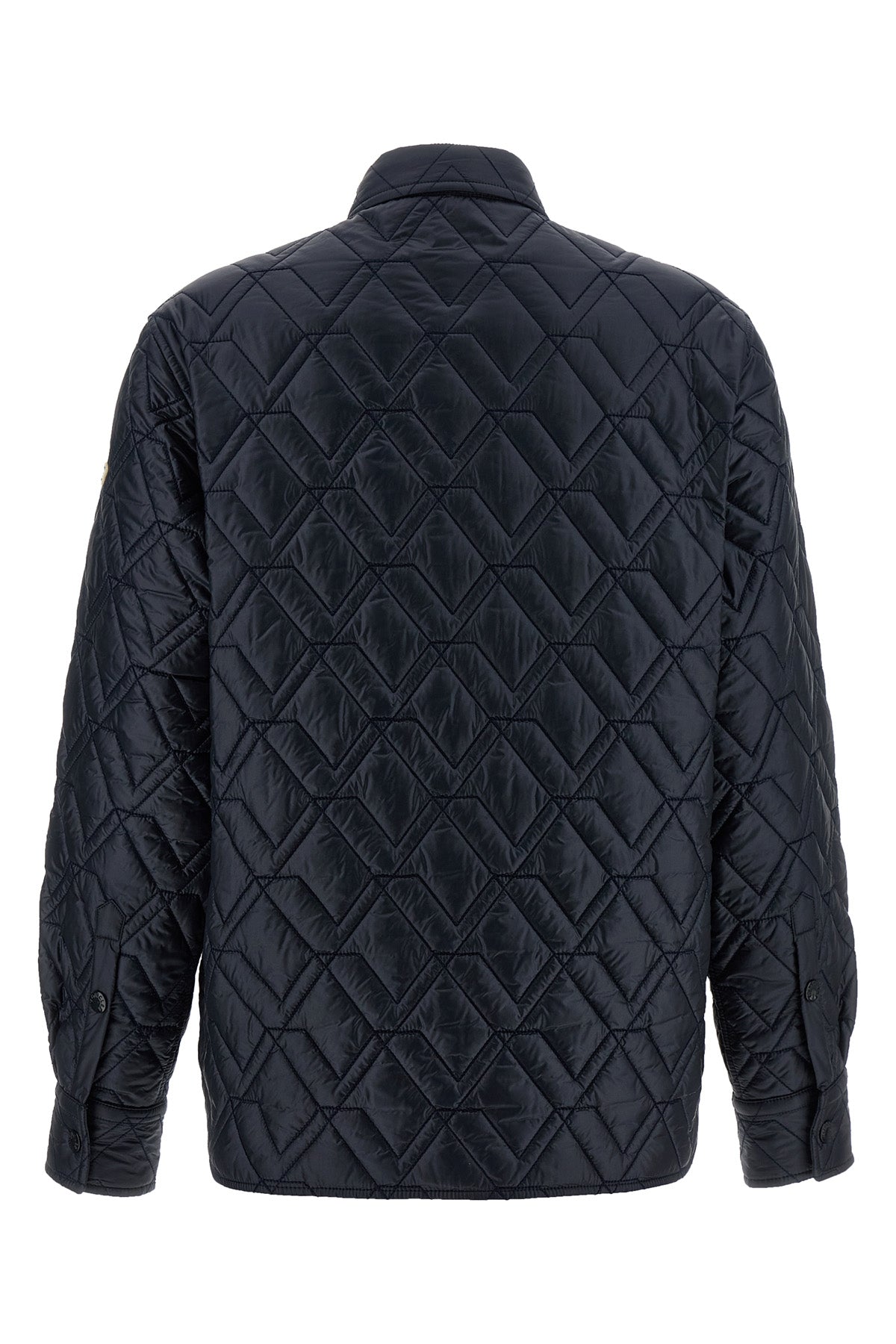 diamond quilted saison longue overshirt