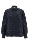 diamond quilted saison longue overshirt