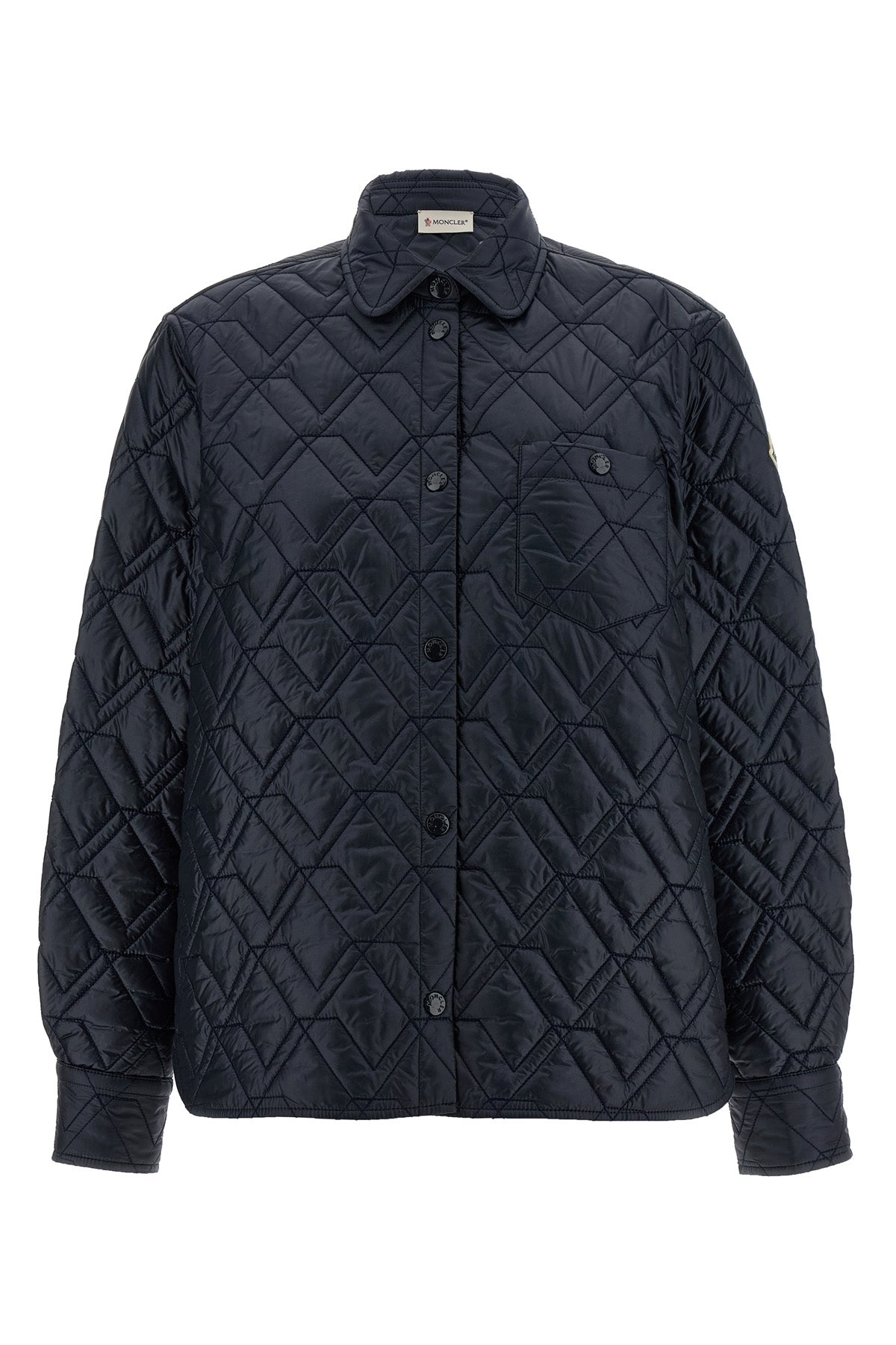 diamond quilted saison longue overshirt