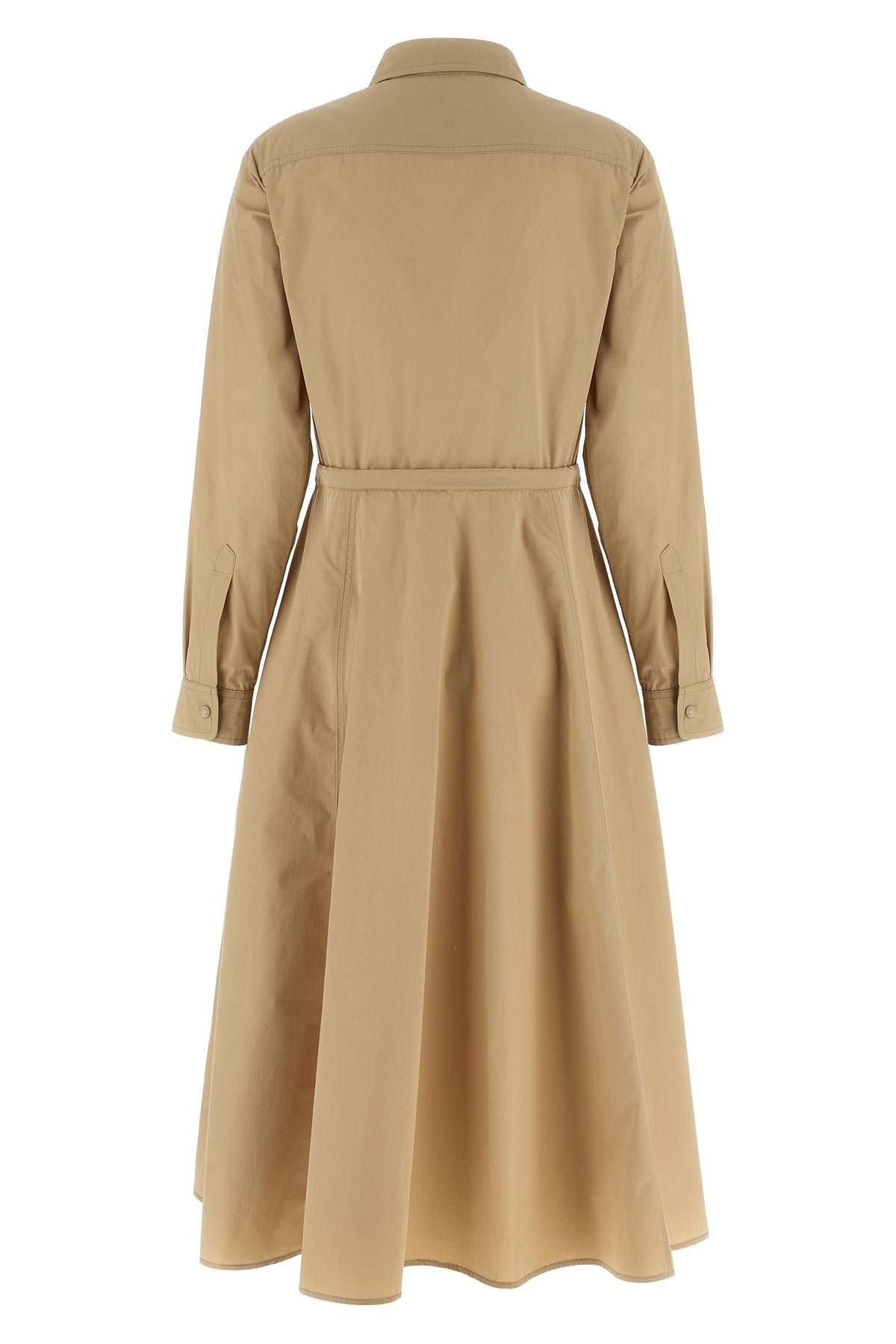 chemisier midi dress in technical poplin