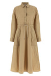chemisier midi dress in technical poplin