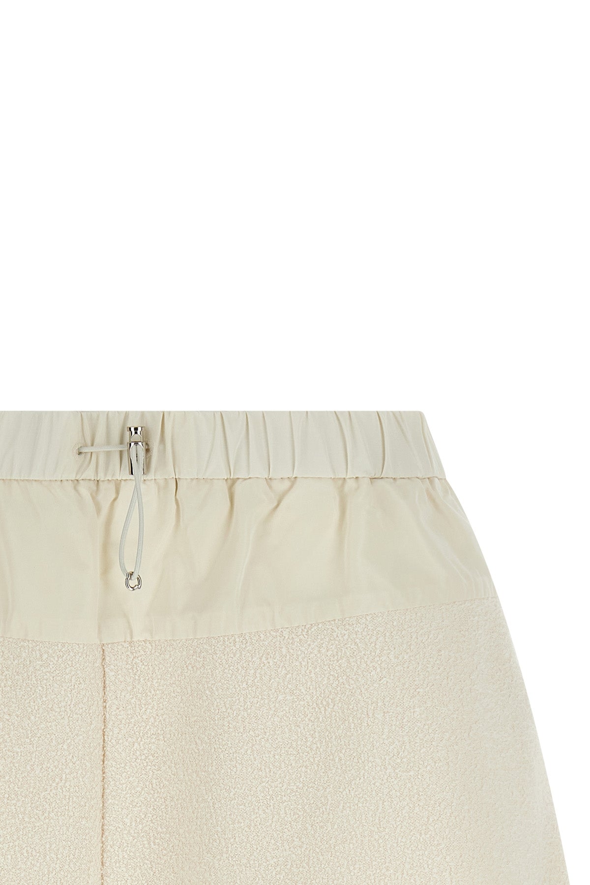 lightweight bouclé fabric shorts