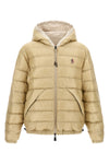 reversible berguns down jacket in technical fabric and quilted nylon