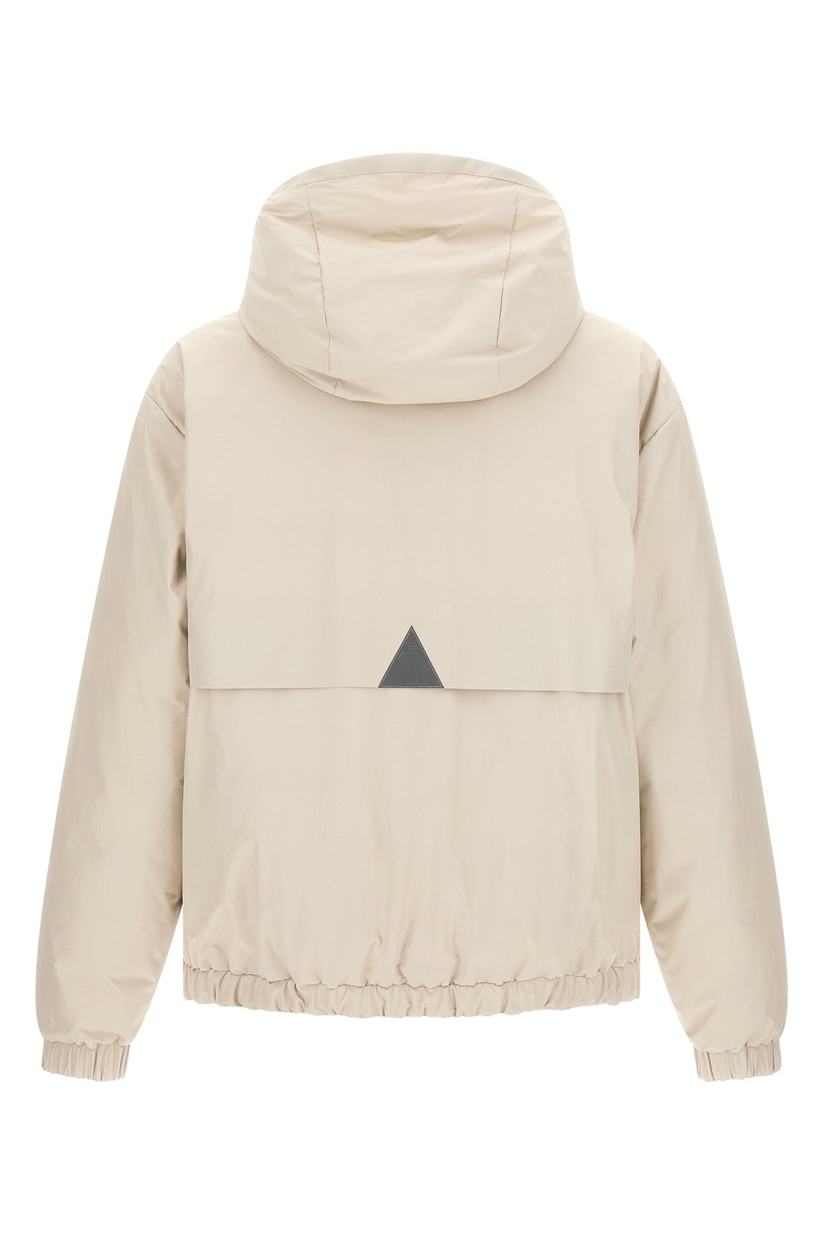 reversible berguns down jacket in technical fabric and quilted nylon