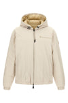 reversible berguns down jacket in technical fabric and quilted nylon