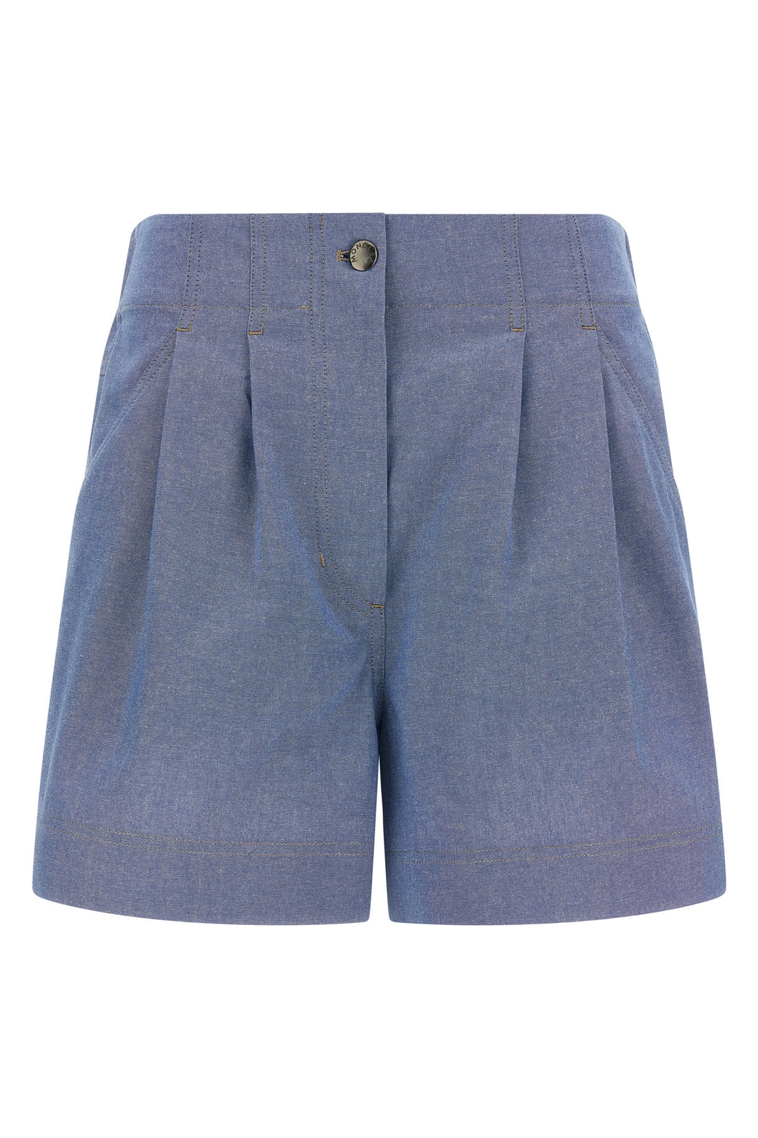 MONCLER GRENOBLE S chambray cotton shorts