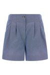 chambray cotton shorts