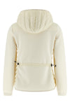 hoodie in polyester and viscose blend doubled fabric