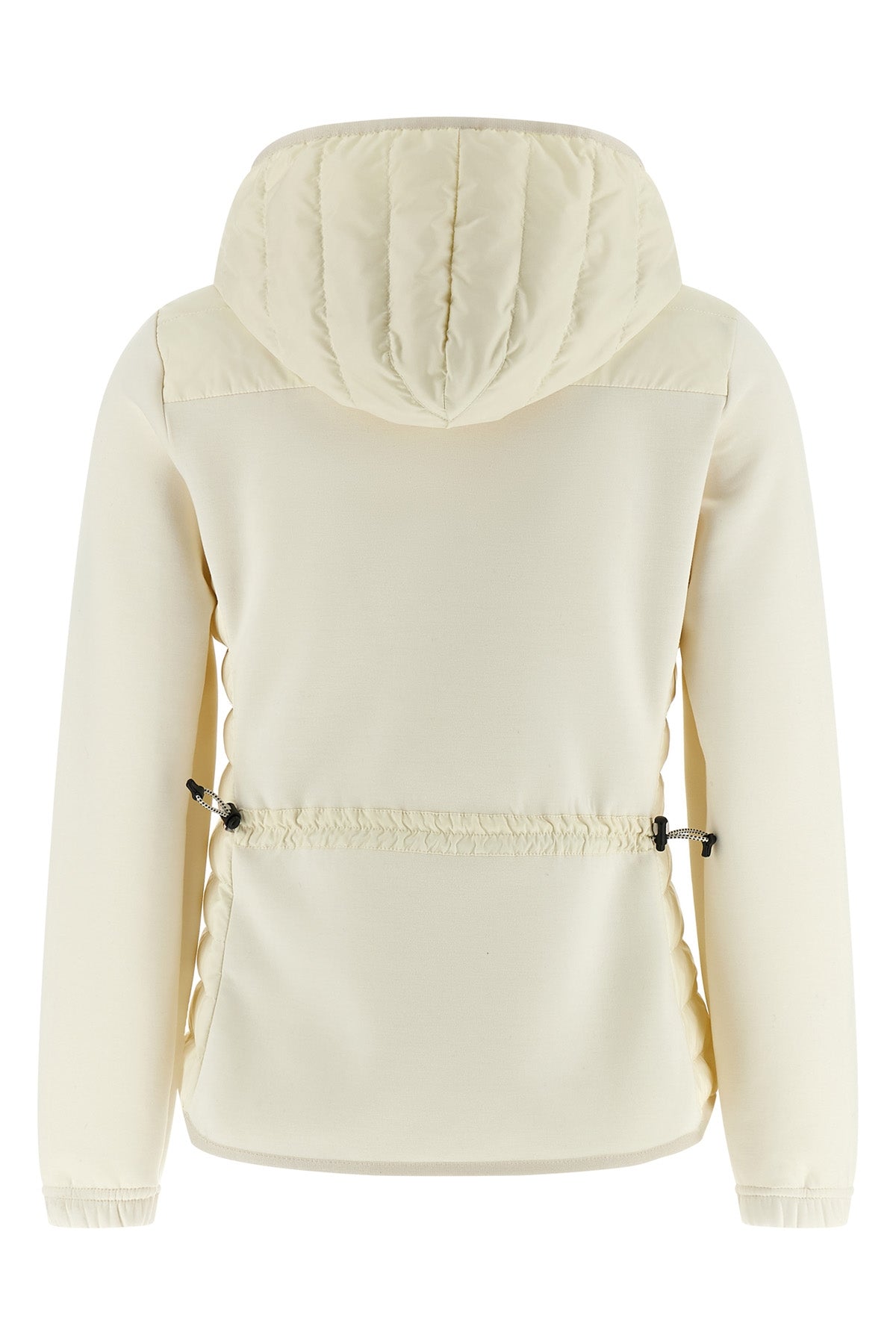 hoodie in polyester and viscose blend doubled fabric