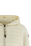 hoodie in polyester and viscose blend doubled fabric
