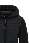 hoodie in polyester and viscose blend doubled fabric