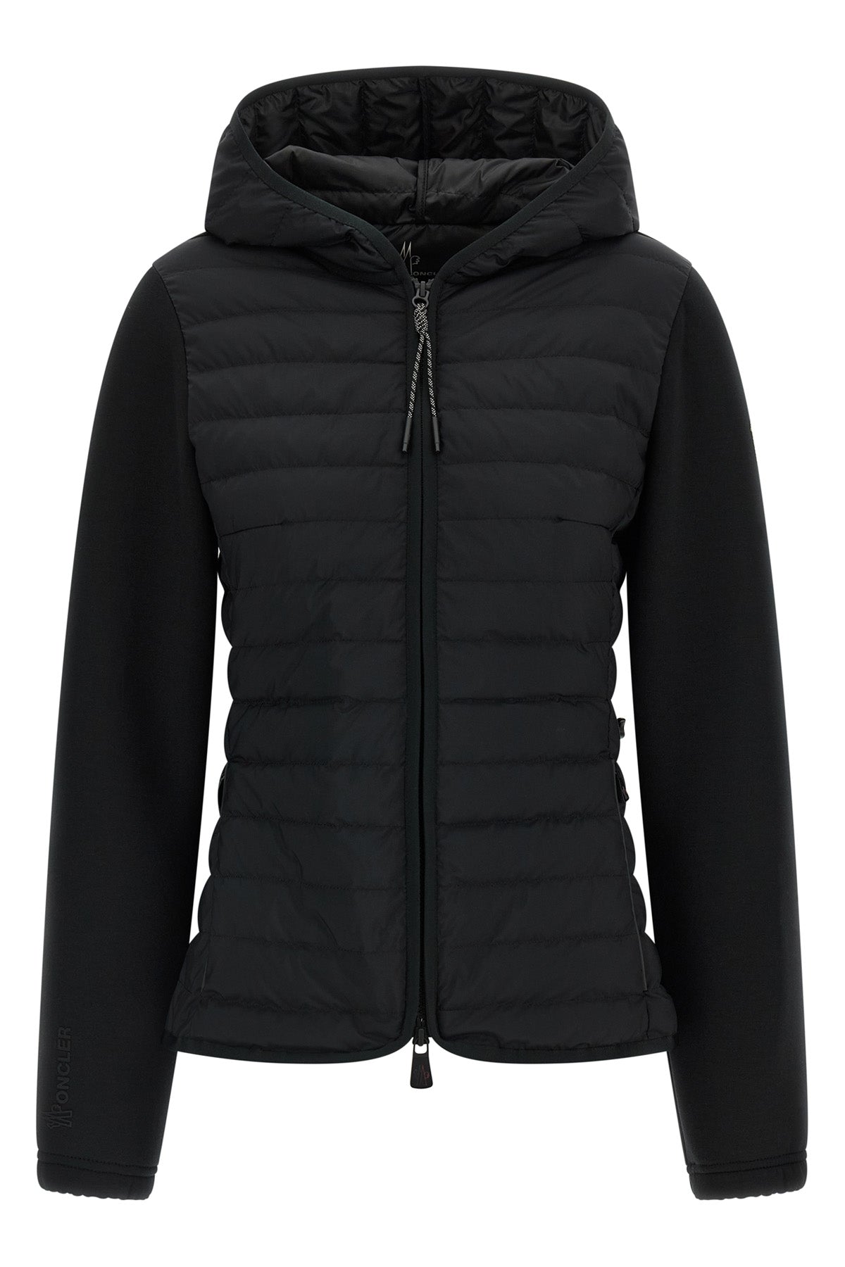 hoodie in polyester and viscose blend doubled fabric