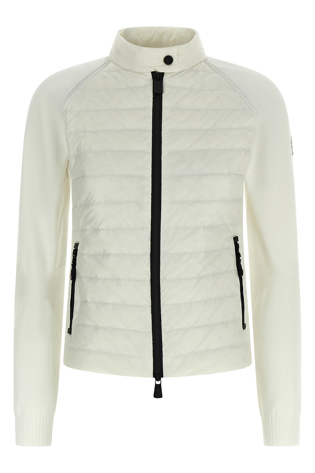 MONCLER GRENOBLE M stretch viscose blend crêpe cardigan