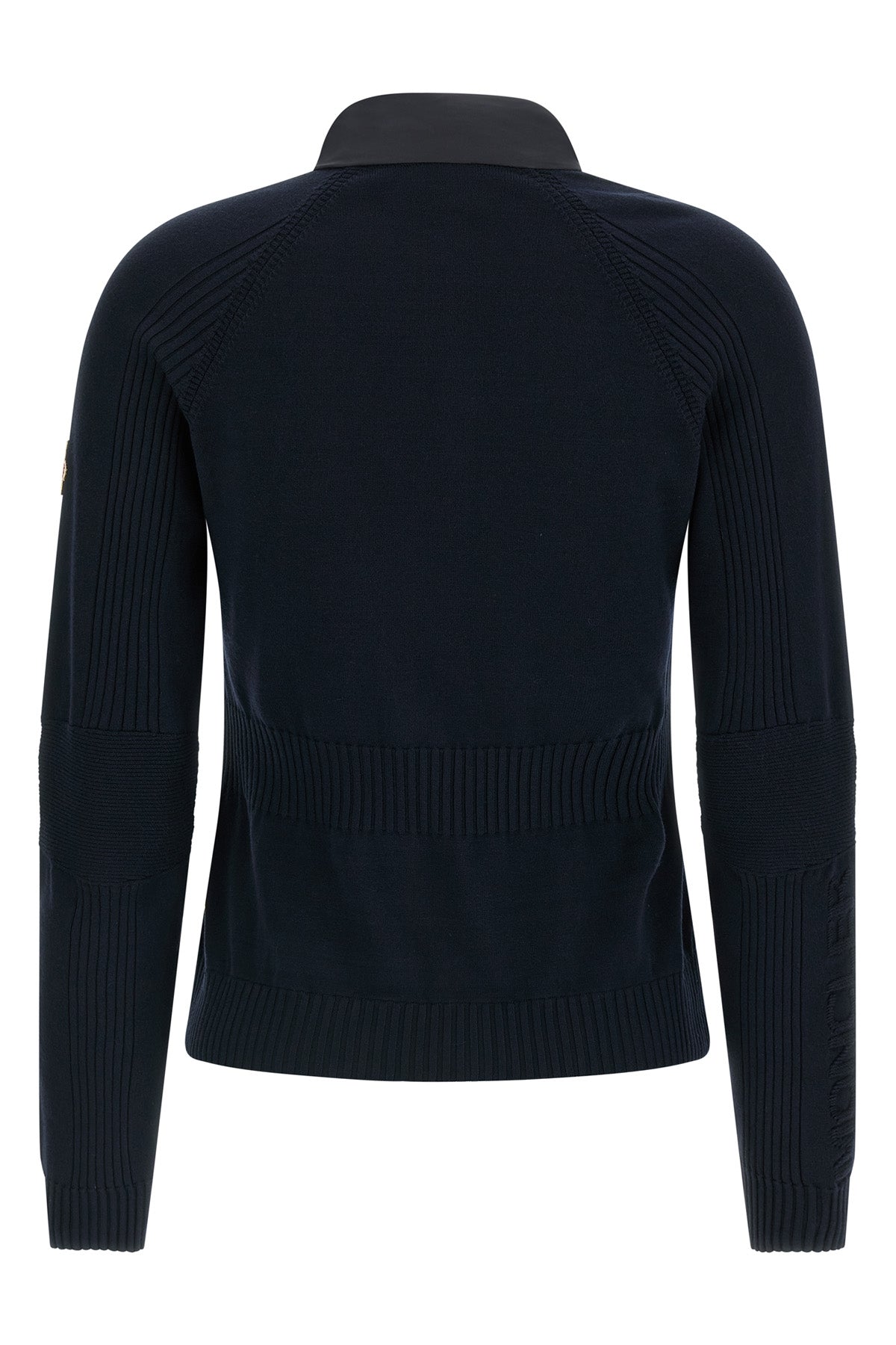 stretch viscose blend crêpe cardigan