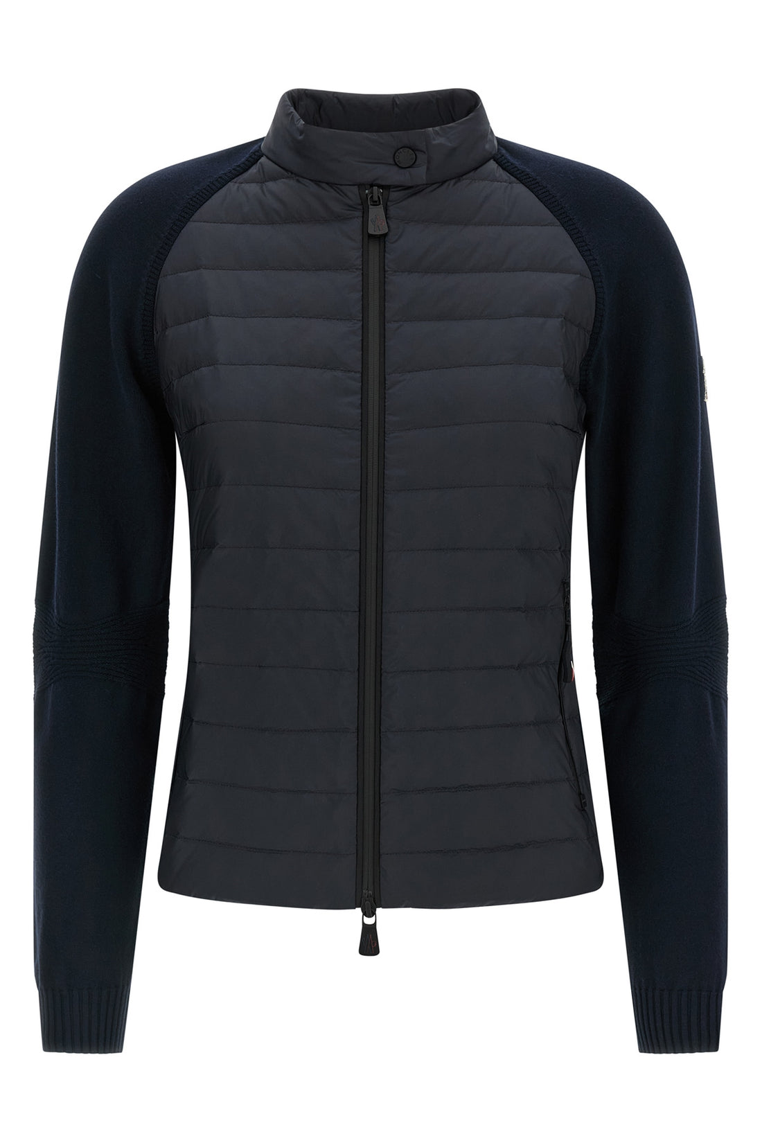 MONCLER GRENOBLE M stretch viscose blend crêpe cardigan