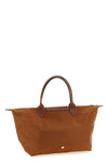 l le pliage® original handbag in foldable nylon canvas and russian leather