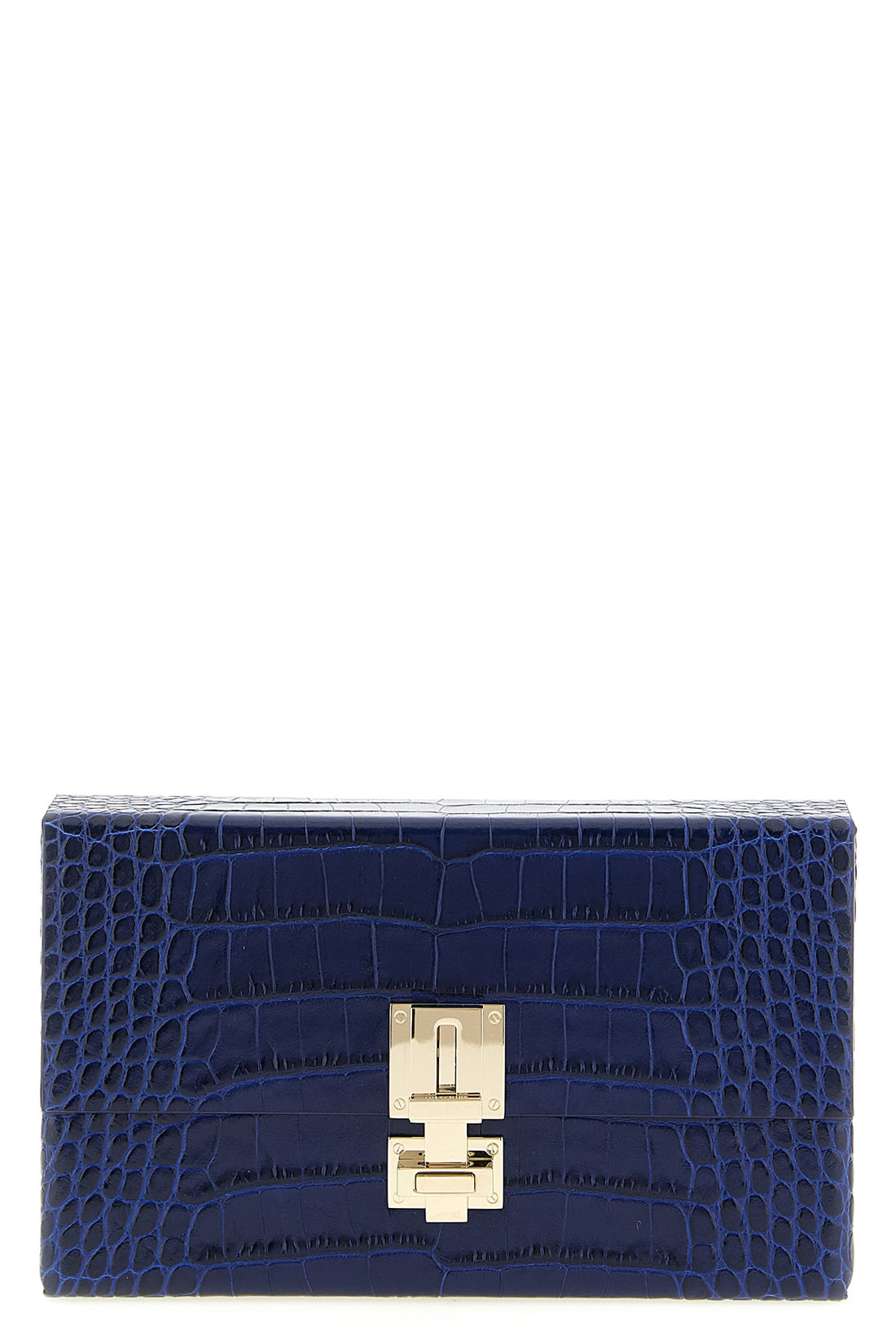 TOM FORD OS python print leather clutch bag